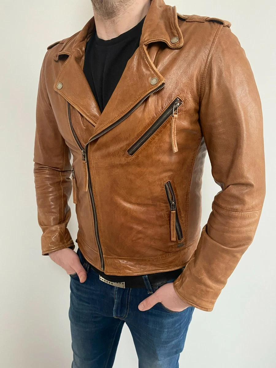Mens leather deals jackets ebay