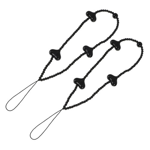 2 Pcs Love Mobile Phone Chain Heart Decor Beaded Lanyard Jewelry - 第 2/12 張圖片