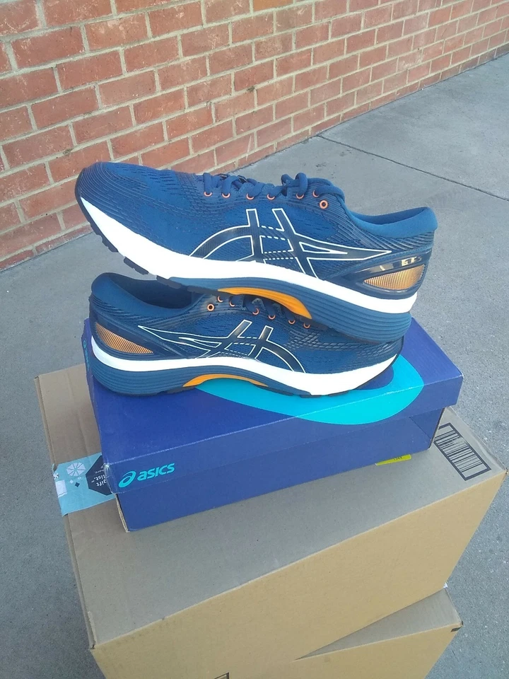 Asics Gel Nimbus 21 Moko Blu Nero Taglia 14 US Uomo - Immagine 3 di 4