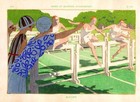 Racing A.E. Marty 1926 French Art Deco Runners Track and Field Print to Frame