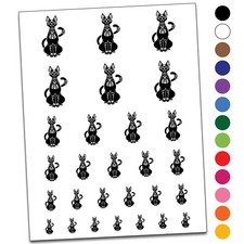 Bastet Feline Egyptian Cat Goddess Temporary Tattoo Water Resistant Set