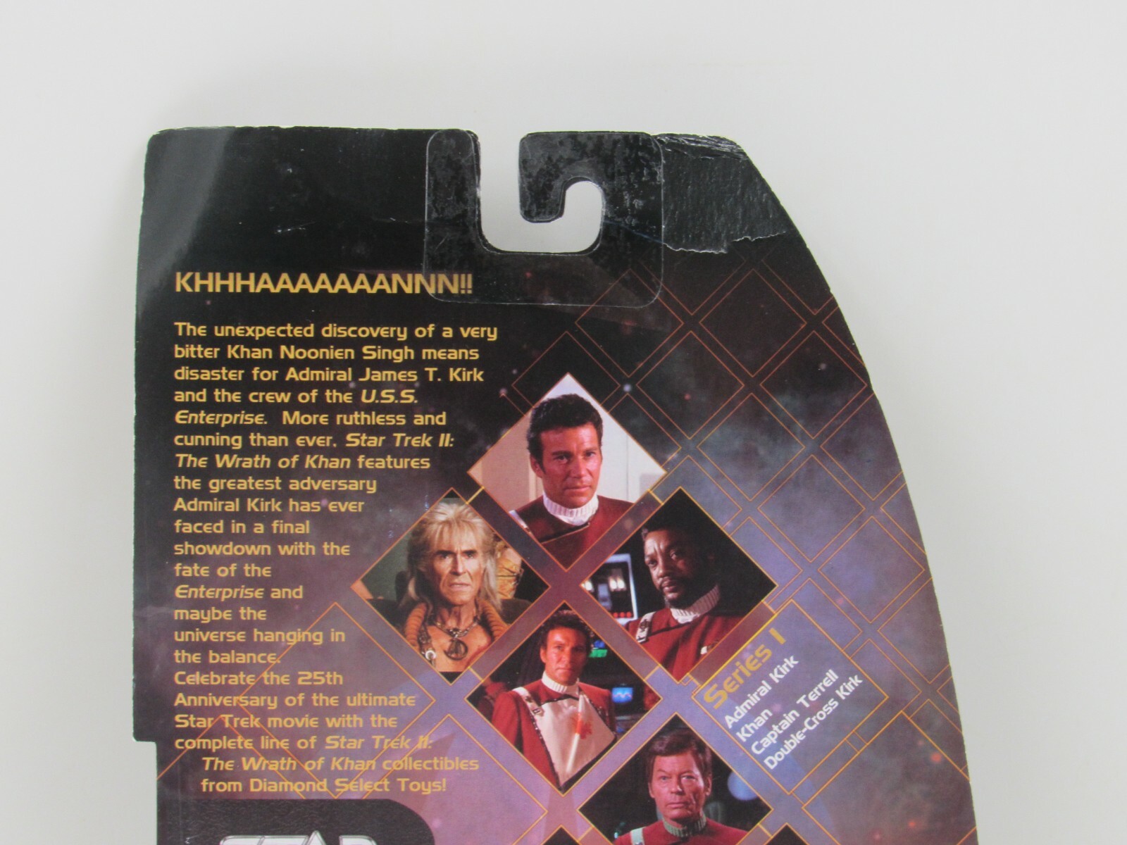 Star Trek II The Wrath of Khan Noonien Singh Khan Action Figure Art Asylum READ