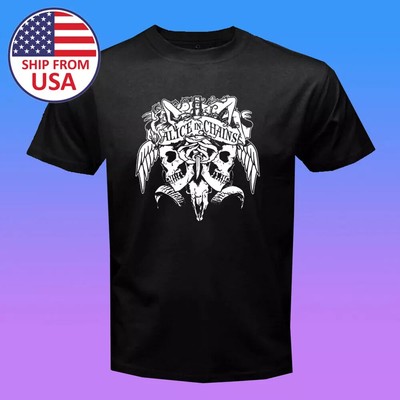 Alice In Chains Men's Black T-Shirt Gift Unisex T-Shirt Size S to 5XL