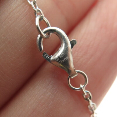 925 Sterling Silver Cable Chain Necklace 18