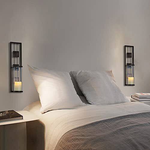 Shelving Solution Wall Sconce Candle Holder Metal Wall Decorations for Living