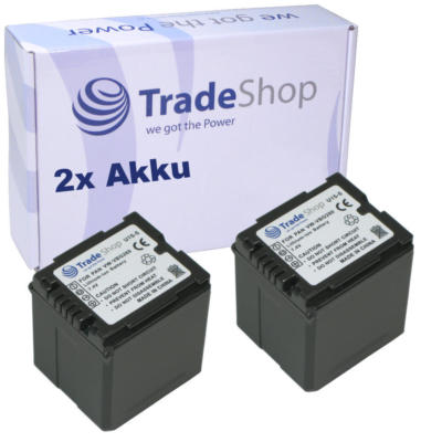 2x AKKU 2800mAh für Panasonic NV-GS-50-K-0 HDC-SD-100-GK NV-S400