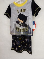NWT KIDS TODDLER BOYS JUSTICE LEAGUE BATMAN 2 PIECE SET SLEEPWEAR SZ 2T