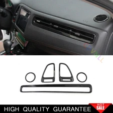 For Honda HR-V Vezel 2016-2022 Carbon Fiber Central Console Air Outlet Vent Trim