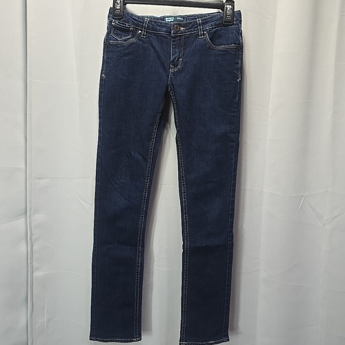 Levis Girls Skinny Jeans 12 Reg Dark Wash Adjustable Waist Midrise NWOT