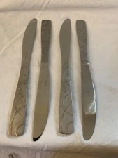 Cambridge Conquest Sand Knifes Stainless Steel Lot 4 Vintage Flatware China