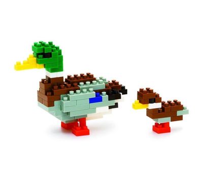 NANOBLOCK Mallard Duck Duckling Nano Block Micro-Sized