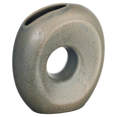 ASA Selection L.A. LOFT Blumenvase Vase Tischvase Hellgrau Steingut H 17 cm