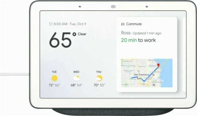 Assistenti vocali neri Google per la smart home e sorveglianza domestica