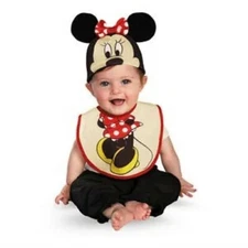 Disney's Minnie Mouse Hat and Bib Infant Set