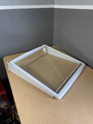 #ad #ad GENUINE OEM MAYTAG REFRIGERATOR GLASS SLIDE OUT SHELF Spill Catcher $69.50
