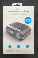 Atomi Qi Alarm Clock - Wireless Charging Alarm Clock