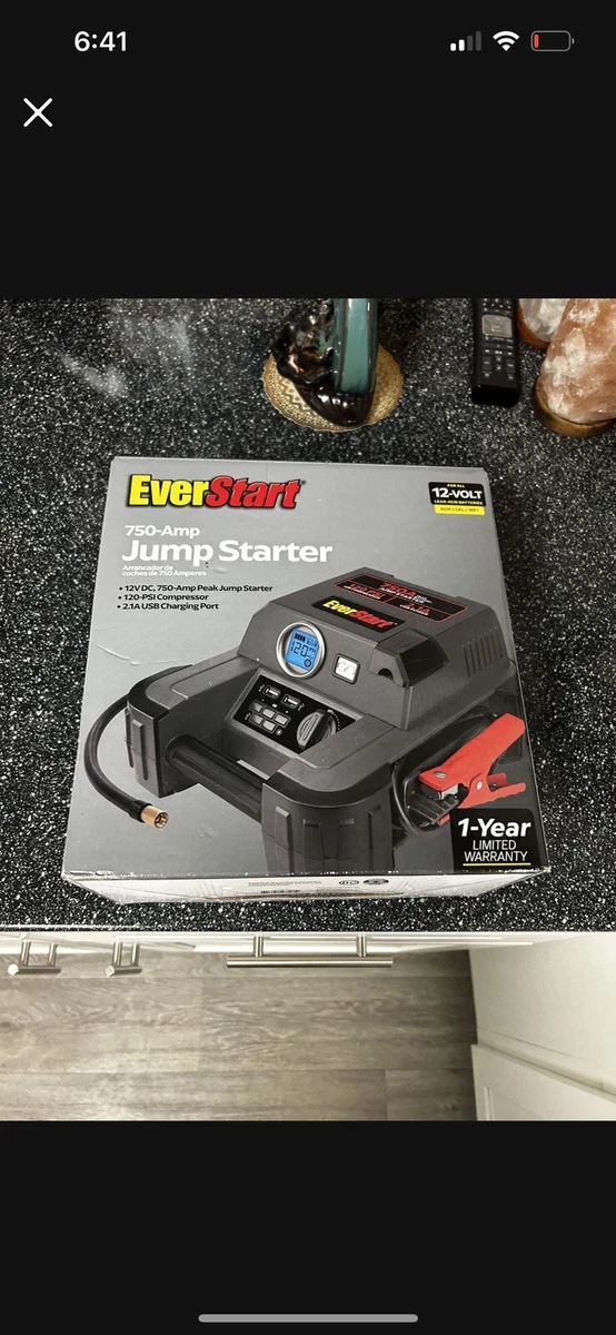 EverStart 750A Jump Starter With 120 PSI Digital