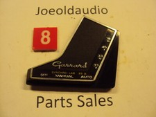 Garrard Synchro 65B Speed  On/Off Trim Piece. Tested Parting Out Garrard 65B.