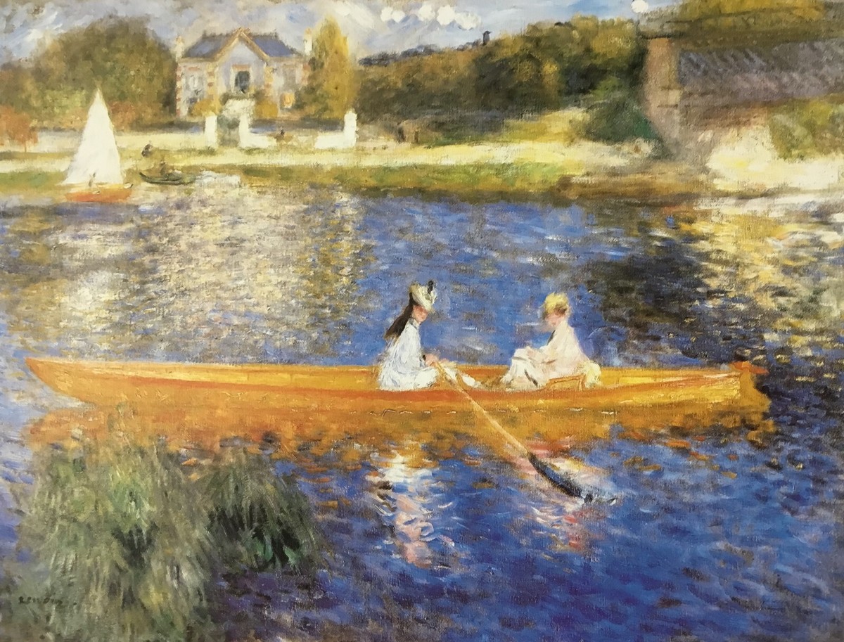 Pierre-Auguste Renoir、海外版超希少レゾネ、新品額装付 Pierre-Auguste Renoir The Skiff Custom Framed Print | eBay