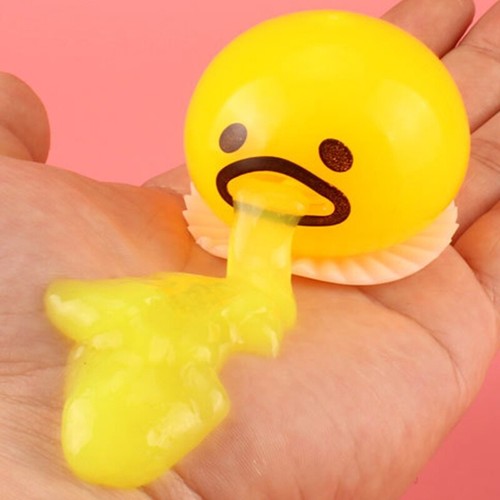 April Fool’s Trick Vivid Realistic Egg Pinch Ball Novelty Squeeze Bubble Toy - Zdjęcie 7 z 8