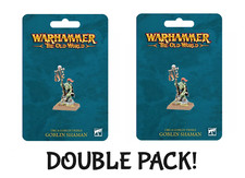 Warhammer The Old World: Orc Goblin Tribes - Goblin Shaman DOUBLE PACK NIB