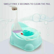 50 Pcs Disposable Travel Potty Liners Portable Training Toilet Seat Bin Bags