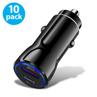 10xUSB PD 20W Type-C Car Charger Fast Charge Adapter For iPhone 13 12 11 Pro Max