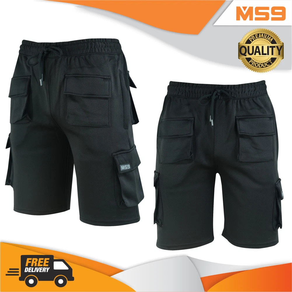 MS9 Mens Fleece Shorts Cargo Pockets Tracksuit Jogging Work Utility Shorts H5
Opens in a new window