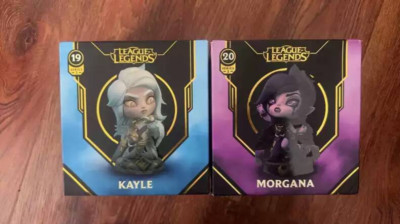LOL Official League of Legends Mini Statue Pvc Kayle & Morgana Collectible