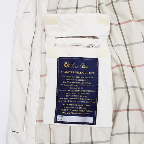 LORO PIANA ROADSTER VILLA Jacket Twenty K Storm System Rain Wind Field Ivory L-X - Picture 10 of 15