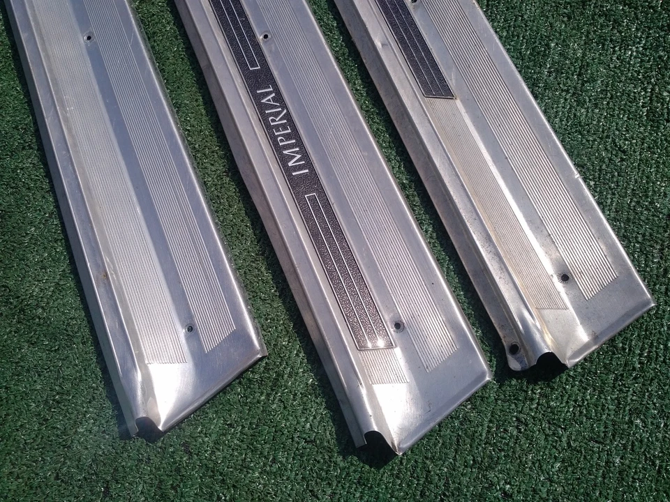 Chrysler Imperial 1967 67 68 molduras de alféizares de puerta OEM (3 piezas) Foto 4 de 4