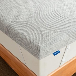 Double Mattress Topper For Auction Memory Foam w/ Cover Classic Grey 135x190x7cm