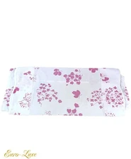 RARE VINTAGE D. PORTHAULT PARIS PINK  FLORAL NECKROLL PILLOW SHAM LUXURY