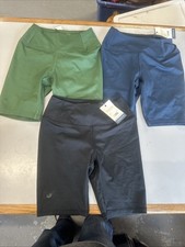 Set Of 3 Impact Collection Size XS Women’s Green, Black, Blue Bike Shorts