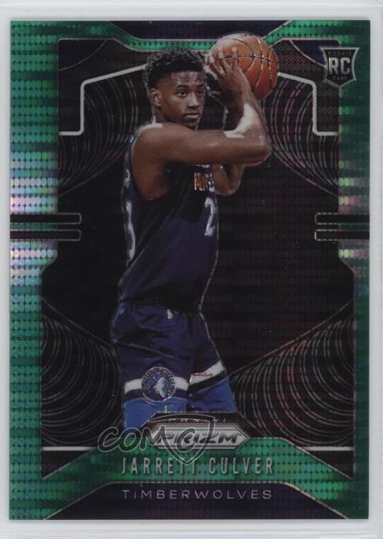 2019-20 Panini Prizm Rookie Green Pulsar Prizm 1/25 Jarrett Culver #252 w5p