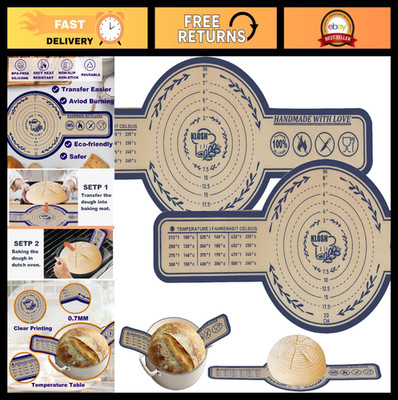 Large Silicone Bread Sling for Dutch Oven, 2 Pack - Non-Stick, Heat Resistant So