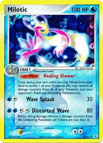 Pokémon TCG - Milotic - 12/101 - Reverse Holo - Rare -Hidden Legends [Near Mint]