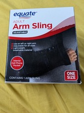 arm sling adult size adjustable left or right arm black new