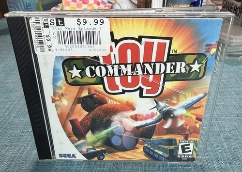 Toy Commander (Sega Dreamcast, 1999) disc and manual