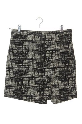 GDM Minirock Damen Rock Gr. DE 38 weiß-schwarz Casual-Look