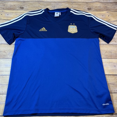Argentina World Cup Away Jersey Size M Adidas AFA Two Star Slim Fit Med Large