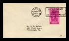 US COVER WASHINGTON INAUGURATION SESQUICENTENNIAL FDC SCOTT 854 SMALL SIZE