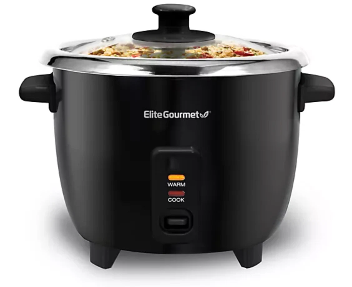 Elite Gourmet 6-Cup Rice Cooker w/ Stainless Steel Pot Electric Cooker
Opens in a new window or tab