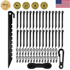 33 Pcs Inflatable Stakes and Tethers Replacement Kit for Outdoor Decor