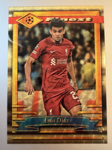 2022-23 Topps Finest Flashbacks Luis Diaz Superfractor 1/1 Liverpool