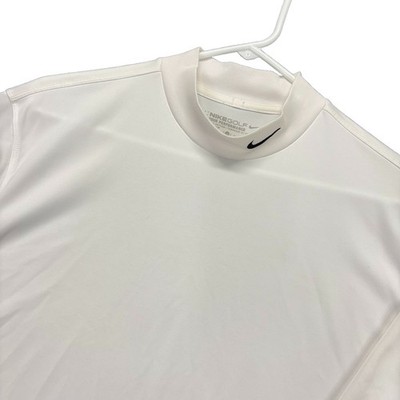 Nike Golf Tour Performance Dri Fit Shirt Mens M Blade Collar White