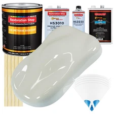 Arctic White Gallon Premium URETHANE BASECOAT CLEARCOAT Car Auto Paint SLOW Kit