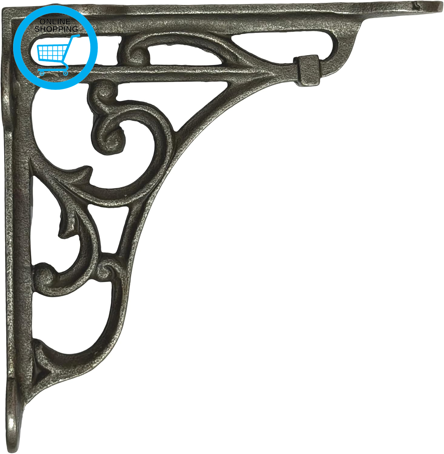 Cast Iron Shelf Brackets, 2Pcs Heavy Duty Rustic Victorian Heritage Wall Bracket
