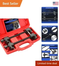 Red Heavy Duty Spring Compressor - 10.5in Range for Efficient Suspension Repairs