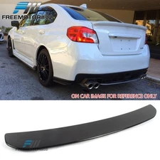 Fits 15-21 Subaru WRX STI Style Rear Bumper Lip Diffuser Apron ABS Gloss Black